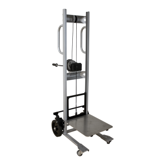 Lift trolley for heavy XP bags