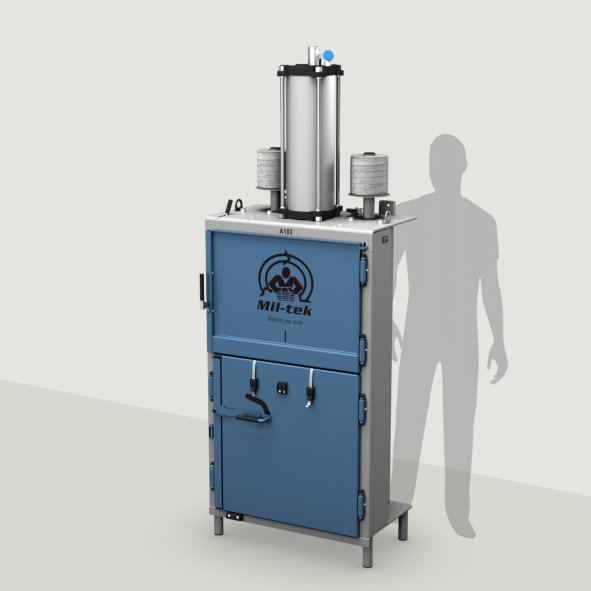 A102-forth-generation-pneumatic-baler-for-cardboard-and-plastic-waste