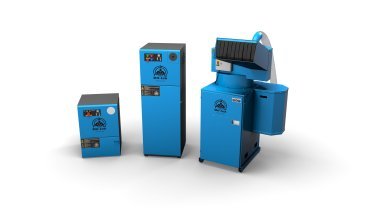 three glass crushers